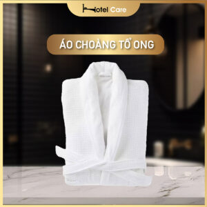 Áo choàng tắm khách sạn vải cotton tổ ong cho mùa hè
