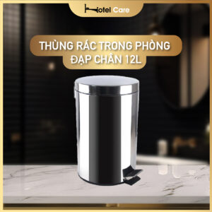 Thùng rác trong phòng đạp chân 12L